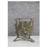 Vtg Brass Tripod-Style Holder w/Three Cherubs