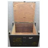 Vintage 1640 Round Wooden Ammo Box