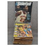 Lot of Various Vtg Basketball Yearbooks