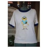 Vintage 70s Schroeder Signed Ringer Tee