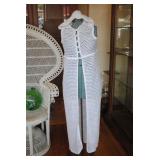 Vintage 70s Sherry Miami Crochet Hooded Maxi Vest