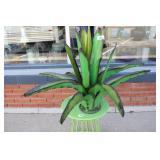 Metal Agave Garden Sculpture