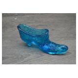 Fenton Glass Daisy and Button Decorative Slipper