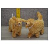 Two 1997 Mattel 'Ginger the Walking Dog' Plush Toy