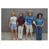 Collection of Vtg Mattel Ken Barbie Dolls