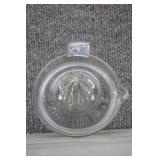Vtg Clear Federal Glass Citrus Juicer