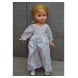 Vtg 1990s Lissi Blonde Girl w/White Dress Doll