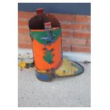 Southwestern Rustic Metal Yard Art Boot 22.5'