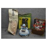 Vtg Mixed Decor Lot Owl Bracket Windmill Music Box