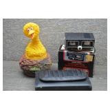 Vtg Big Bird Lamp & Auto Compass Mixed Lot