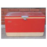 Vtg Coleman Metal Cooler 1970s/80s