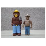 Vtg Smokey The Bear Figures