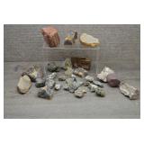 Assorted Raw Minerals & Agate Rock Collection