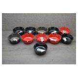 Lot of 11 Bakelite Cigarette Ashtrays