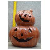 Vintage Ceramic Stacked Jack-O-Lantern 16'