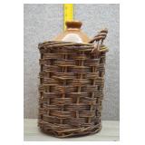 Antique Stoneware Crock Jug Flagon