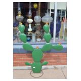 Large Metal Prickly Pear Yard Art Cactus 49'