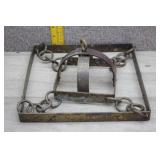 Antique Iron Bear Trap-S.Newhouse Oneida Community