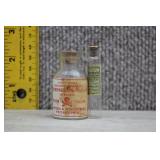 Vtg Strychnine and 'Purgative Pellets' Bottles