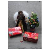 Asst Christmas Decor, Lights and Tree Topper
