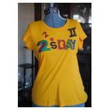 Vtg Pat on the Back Yellow 2's-Day Shirt