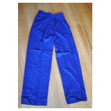 Vintage Jones New York 100% Silk Blue Pants