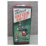 Vtg NIB 'Pro-Amateur' Golf Club Bar Set