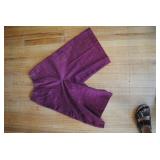 Vintage White Stag Maroon Wide Leg Capri Pants