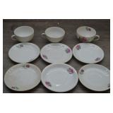 Made in Japan Rose China Tea Cups & Saucers