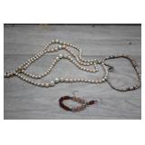 Vtg Lot of Faux Pearl Necklaces & Beaded Necklaces