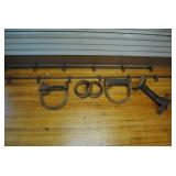 Wrought Iron leg Shackles/Bilboes-19th Century