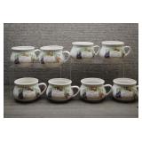 Set of Vtg Ceramic Mugs Serving French Onion Soup