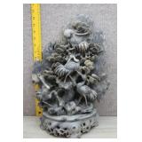 Vtg Hand-Carved Chinese Sculpture-Soapstone Tree