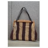 Vintage Stripped & Woven Handbag