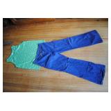 Vintage Mens Contrast Stitch Workwear Jeans & Tank