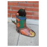 Southwestern Rustic Metal Yard Art Boot 15'
