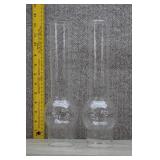 Clear Glass Chimneys for Oil or Kerosene Lamps
