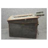 Vintage Metal Ammo Box