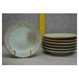 Seven Vtg Frankoma Pottery Plates