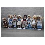 8 Porcelain Dolls, Storybook, Avon, Geppetto