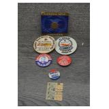 Lot of Vtg Pins & Buttons, NRA, Political, Beer