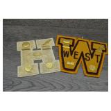 Vintage H & W Letterman Patches and Pins