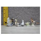 Vtg Bone China Duck Goose Family Figurines