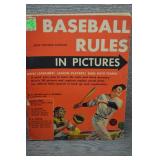 Vintage Baseball Rules in Pictures Book