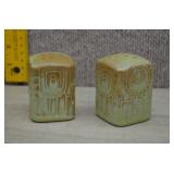 Vtg Frankoma Pottery Salt and Pepper Shakers