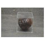 Vintage Signed Baseball in Plastic Cube Case