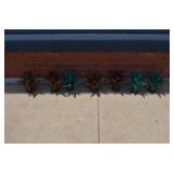 7 Metal Agave Yard Art Plants 11' Tall