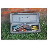 Small Plastic Toolbox with Tools
