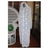 Vintage 70s Hooded Floral Zip Up Swimsuit Cover Up