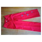 Vtg Union Made ILGWU Red Trousers